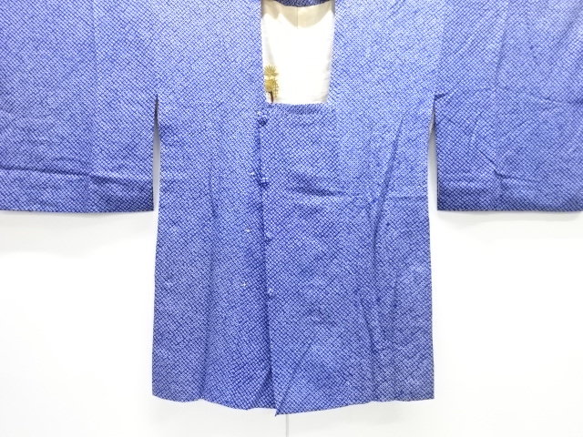 JAPANESE KIMONO / ANTIQUE MICHIYUKI COAT / SILK / ALL SHIBORI